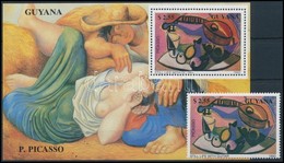 ** 1990 Picasso, Festmény Bélyeg + Blokk,
Picasso, Painting Stamp + Block
Mi 3177 + Mi 96 - Sonstige & Ohne Zuordnung