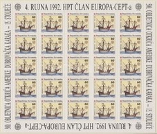 ** 1992 Europa CEPT Kisív Sor / Mi 211-212 Minisheets - Altri & Non Classificati