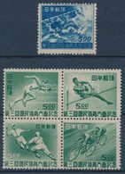 ** 1948 Sport Mi 404 + 423-426 Négyestömb (Mi EUR 107.-) - Altri & Non Classificati