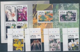 ** 2007 Orchideák ívsarki Sor + Kisív Mi 4581-4588 + 2 Blokk Mi 608-609 - Sonstige & Ohne Zuordnung