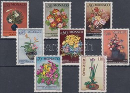 ** 1972-1975 Virágkötészeti Verseny 3 Klf Sor Mi 1068-1070 + 1104-1106 + 1189-1190 - Andere & Zonder Classificatie