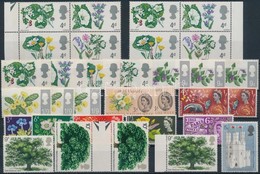 ** 1963-1969 32 Db Virág Bélyeg, Közte összefüggések, Másodpéldányok - Sonstige & Ohne Zuordnung