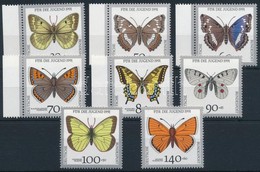 ** 1991 Lepkék Sor,
Butterflies Set
Mi 1512-1519 - Andere & Zonder Classificatie