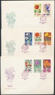 1964 Kerti Virágok Sor Mi 22668-2275 3 Db FDC - Altri & Non Classificati