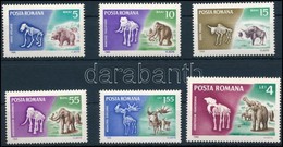 ** 1966 Ősállatok Sor,
Animals Set
Mi 2553-2558 - Autres & Non Classés