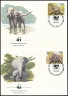 1986 WWF: Elefántok Sor 4 Db FDC-n Mi 753-756 - Altri & Non Classificati