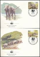 1986 WWF: Elefántok Sor 4 Db FDC-n Mi 753-756 - Altri & Non Classificati