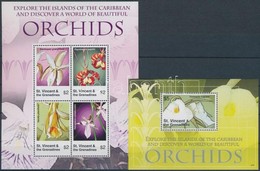 ** 2007 Orchideák Kisív Mi 6366-6369 + Blokk Mi 676 - Andere & Zonder Classificatie