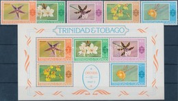 ** 1978 Forgalmi: Orchideák Sor Mi 367-371 + Blokk Mi 23 - Andere & Zonder Classificatie