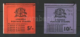 ** 1969 Virágok 5Sh és 10Sh Bélyegfüzetek / Flowers 2 Stamp Booklets - Other & Unclassified