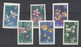 ** 1966 Orchideák Vágott Sor Mi 425U-430U - Andere & Zonder Classificatie