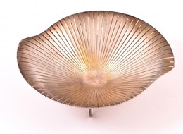 WMF Art Deco Alpakka Kínáló, Jelzett, Jó állapotban, 20,5×17,5 Cm - Autres & Non Classés