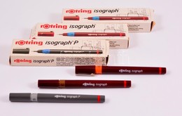 3 Db Rotring Isograph Toll, Eredeti Dobozában, Tájékoztató Leírással, Német Gyártmány - Andere & Zonder Classificatie