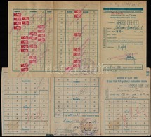 6 Db Szakszervezeti Társadalombiztosítási Központ Bélyeglap, összesen 159 Db Bélyeggel (1953, 1955, 1956, 2 X 1966, 1974 - Non Classificati