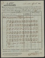 1841 DDSG Fuvarlevél - Zonder Classificatie