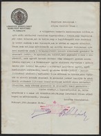 1916 Bp., A Magyar Vöröskereszt Lábadozó Sebesülteket Elhelyező Bizottsága Adománykérő Levele,  Pecsételve - Unclassified