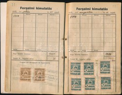 Csaknem Teljes Forgalmi Adó Könyv 1921-1929 Sok Forgalmi Adó Bélyeggel, újrakötve - Zonder Classificatie