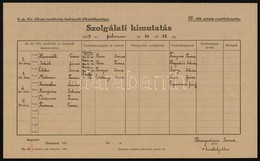 Cca 1930-1939 Magyar Királyi Állami Rendőrség Budapesti Főkapitánysága által Kiállított 2 Db Kitöltött és 1 Db Kitöltetl - Zonder Classificatie