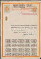1945 Bp., Ügyvédi Meghatalmazás Rengeteg Illetékbélyeggel - Zonder Classificatie