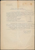 1946 Gestapo által Elhurcolt Férj értékeiről Készített Leltár A Magyar Pénzügyminisztérium Számára - Zonder Classificatie