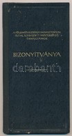 1954 Gyöngyös, A Földművelésügyi Minisztérium Által Szervezett Mesterképző Tanfolyamok Bizonyítványa - Zonder Classificatie
