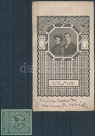 1909 Esküvői Kép, Hátoldalán Ismert Személyek Aláírásaival, Hozzá Egy Aranylakodalomról Szóló Levélzáróval - Autres & Non Classés