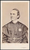 Cca 1860 Ranolder János (1806-1875) Veszprémi Püspök, Egyetemi Tanár, Keményhátú Fotó Angerer Műterméből, 10,5×6 Cm - Andere & Zonder Classificatie