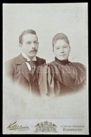 1895 Kunz József (1872-1923) Mérnök és Kunz Jenny (?-?) Keményhátú Fotója. Dr. Kuncz Jenő (1844-1926) ügyvéd, Jogfilozóf - Andere & Zonder Classificatie