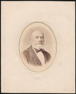 1873 Grehenek Béla M. Kir. Főmérnök, Pozsony, E. Kozics Műterméből, Feliratozott Fénykép, 16x10 Cm, Karton 25,5x20,5 Cm - Andere & Zonder Classificatie