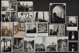 1938 Eredeti Fotók A XXXIV. Nemzetközi Eucharisztikus Kongresszus Helyszíneiről és Eseményeiről, 20 Db, 8,5×6 és 11,5×8, - Andere & Zonder Classificatie