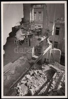 1945 Foto Seidner: Élet A Szétbombázott Budapesten, Pecséttel Jelzett Vintage Fotó, 8x12 Cm - Andere & Zonder Classificatie