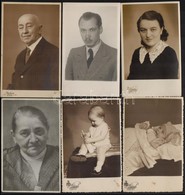 Cca 1949 Budai Fotósok által Készített Műtermi Portrék és Csoportképek, 10 Db Fotólap, 9×14 Cm - Andere & Zonder Classificatie
