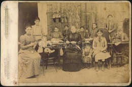 Cca 1900 Varrodai Alkalmazottak, Keményhátú Fotó Tannenbaum Orosházi és Tokaji Műterméből, 11×16 Cm - Andere & Zonder Classificatie