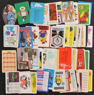 Cca 1970-1980 100 Db Különféle Kártyanaptár, Számos érdekes Motívummal - Advertising