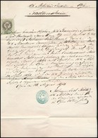 1870 Buda, Német Nyelvű Katonai Irat 50 Kr Okmánybélyeggel - Andere & Zonder Classificatie