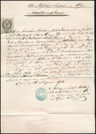 1870 Buda, Német Nyelvű Katonai Irat 50 Kr Okmánybélyeggel - Autres & Non Classés