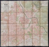 Neuester Plan Von Wien In IX Bezirken. Mit Der Neuesten Strassenbezeichnung. Carl Gerold's Sohn, 1868.  Wien. Bécs Térké - Andere & Zonder Classificatie
