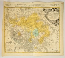 1750 Mappa Specialis Principatus Halberstadtis - Halberstadt  Térképe. Johann Baptist Homann:. Színezett Rézmetszet / Ma - Sonstige & Ohne Zuordnung