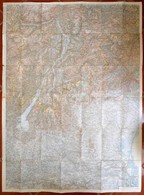 Cca 1915-1918 Generalkarte Des Italianisches Kriegsschauplatzes. Westliches Blatt, 1:200.000, Kis Szakadásokkal, 84x115 - Other & Unclassified
