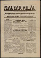 1956 Magyar Világ. I. évf. 3. Sz., 1956. November 3., Szerk.: Szolcsányi Ferenc, Bp., Egyetemi Nyomda, 4 P. - Zonder Classificatie