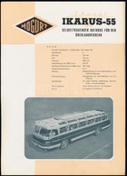 Cca 1965 Német Nyelvű Képes MOGÜRT Ismertető Az Ikarus 55-ös Külföldi Közlekedésre Alkalmas Autóbuszról, Jó állapotban - Zonder Classificatie