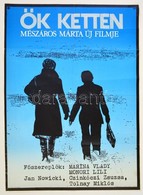 1977 Hont-Varsányi Ferenc (?-?): Ők Ketten, Filmplakát, Rendezte: Mészáros Márta, Hajtásnyommal, 79x57 Cm - Altri & Non Classificati