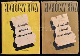 2 Db Sakkönyv: Maróczy Géza: A Haladó Sakkozó Vezérkönyve. Bp., é.n. Pantheon. Kiadói Papírborítékban  I-II. - Non Classés