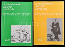 A Hajdu-Bihar Megyei Levéltár évkönyve XVII-XVIII. Kötet. 1990-91. Szerk: Gazdag István. Debrecen, 1990. Kiadói Papírbor - Ohne Zuordnung