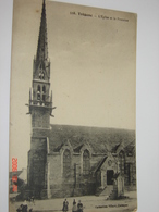 C.P.A.- Trégunc (29) - L'Eglise Et La Fontaine  - 1910 - SUP (BH46) - Trégunc