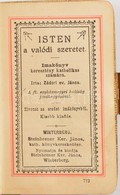 Zádori János: Isten A Valódi Szeretet. Winterberg, Steinbrener Ker. János. Kiadói Félvászon Kötés, Bakelit Táblákkal, Ar - Non Classés