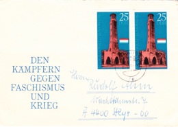 1971, DDR, "Mahnmal Wiltz / Luxemburg", Echt Gelaufen - Privatumschläge - Gebraucht