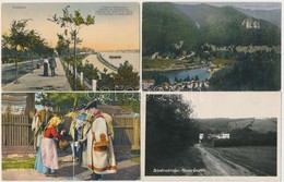 ** * 72 Db RÉGI Képeslap: Magyar és Külföldi Városok, Motívumlapok / 72 Pre-1945 Postcards: Hungarian And European Towns - Unclassified