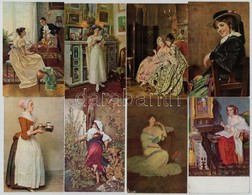 ** * 70 Db RÉGI Motívumlap: Hölgyek / 70 Pre-1945 Motive Postcards: Lady - Zonder Classificatie