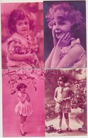 * 16 Db RÉGI Motívumlap, Kislányok / 16 Pre-1945 Motive Postcards, Little Girls - Zonder Classificatie